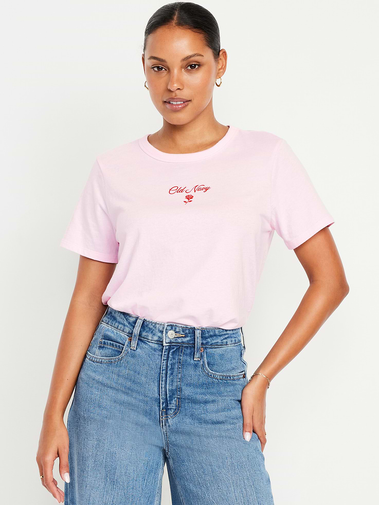 L'image numéro 1 présente T-shirt ras du cou à logo imprimé