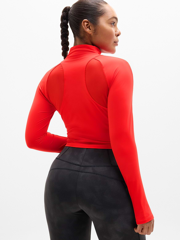 Summit Mesh Crop Top