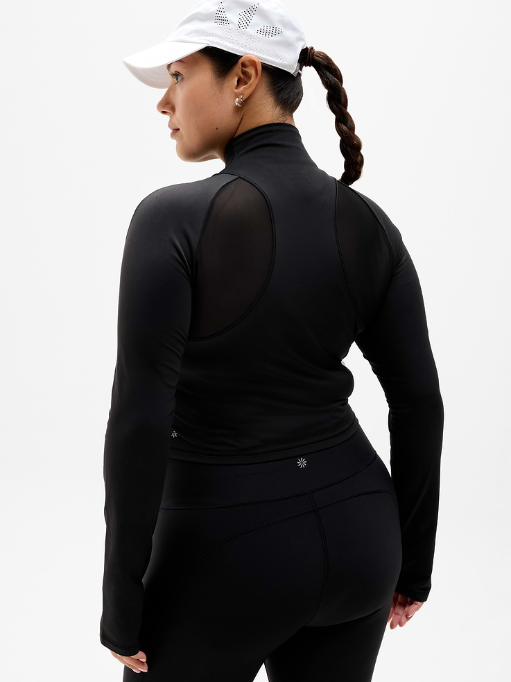 Image 2 of 6, Summit Mesh Crop Top