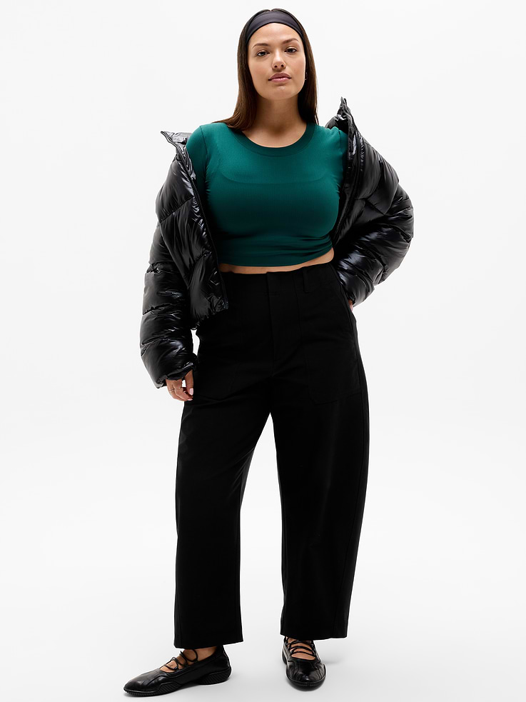 Image number 5 showing, Skyline High Rise Barrel Leg Pant