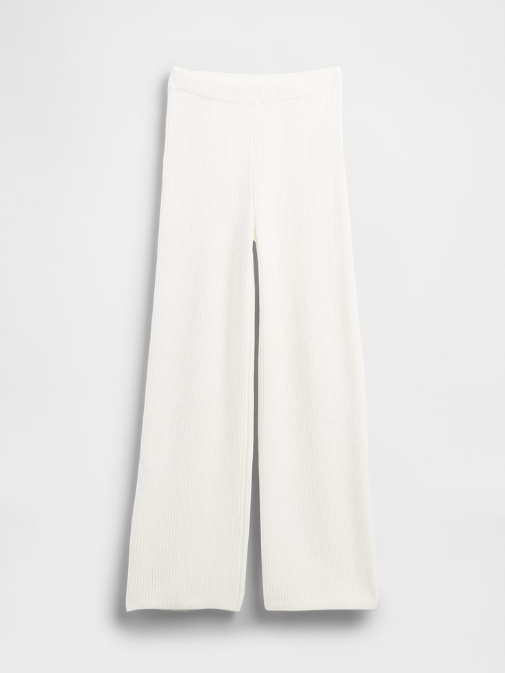 Image number 6 showing, CashSoft Shaker-Stitch Sweater Pants