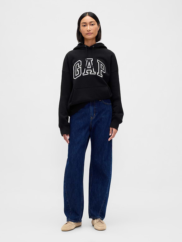 Adult Extra Heavyweight French Terry Oversized Logo Hoodie