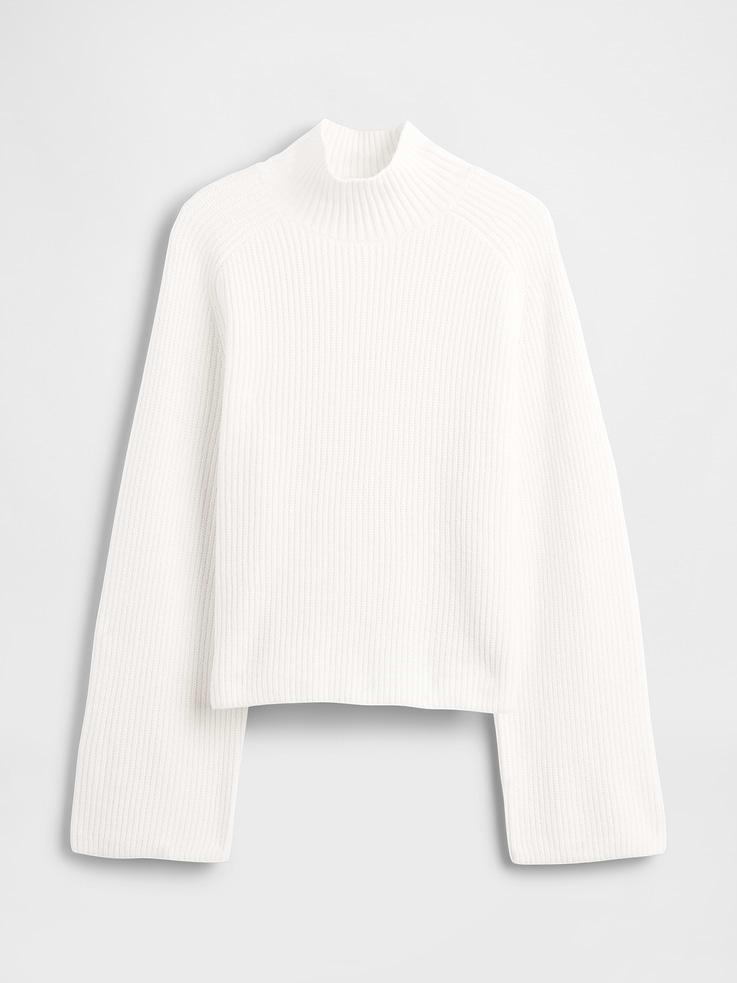 Image number 6 showing, CashSoft Shaker-Stitch Turtleneck Sweater