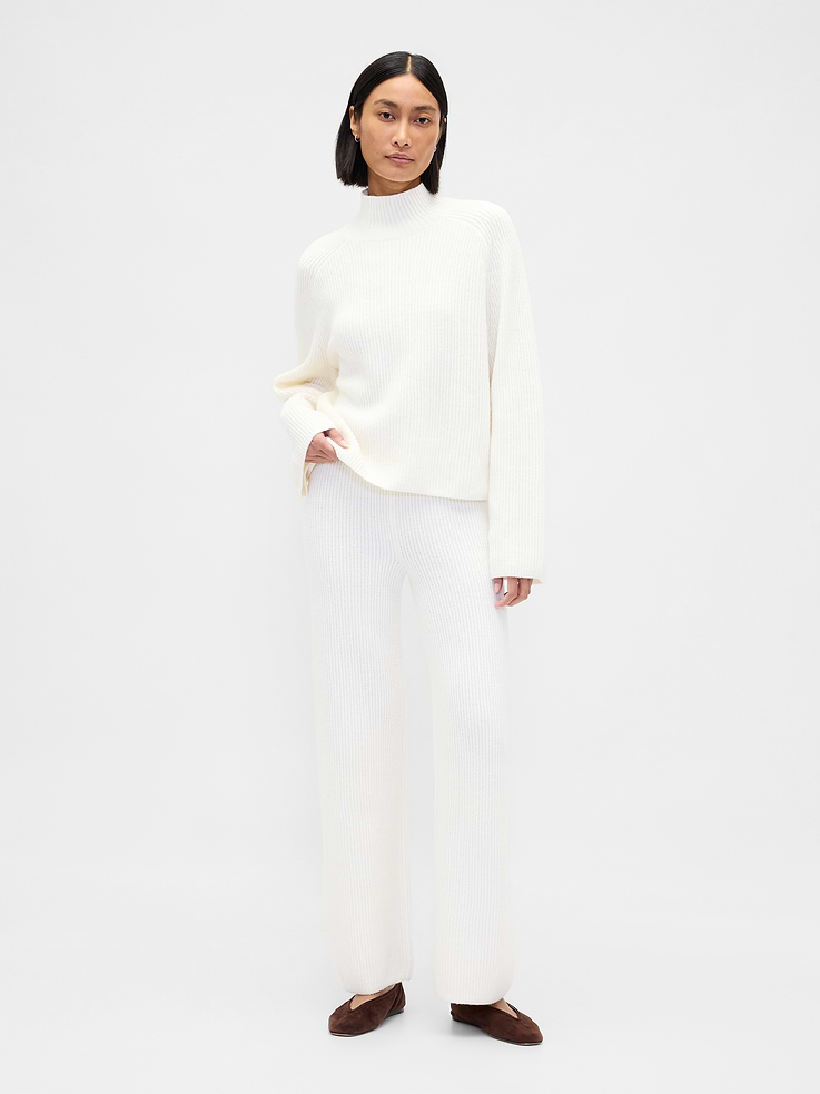 Image number 5 showing, CashSoft Shaker-Stitch Turtleneck Sweater