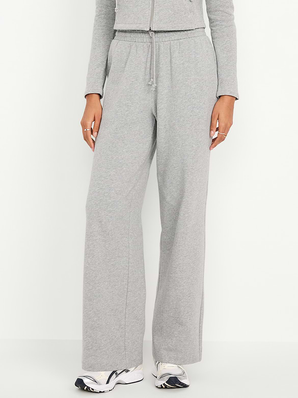 Image number 1 showing, High-Waisted SoComfy Wide-Leg Sweatpants