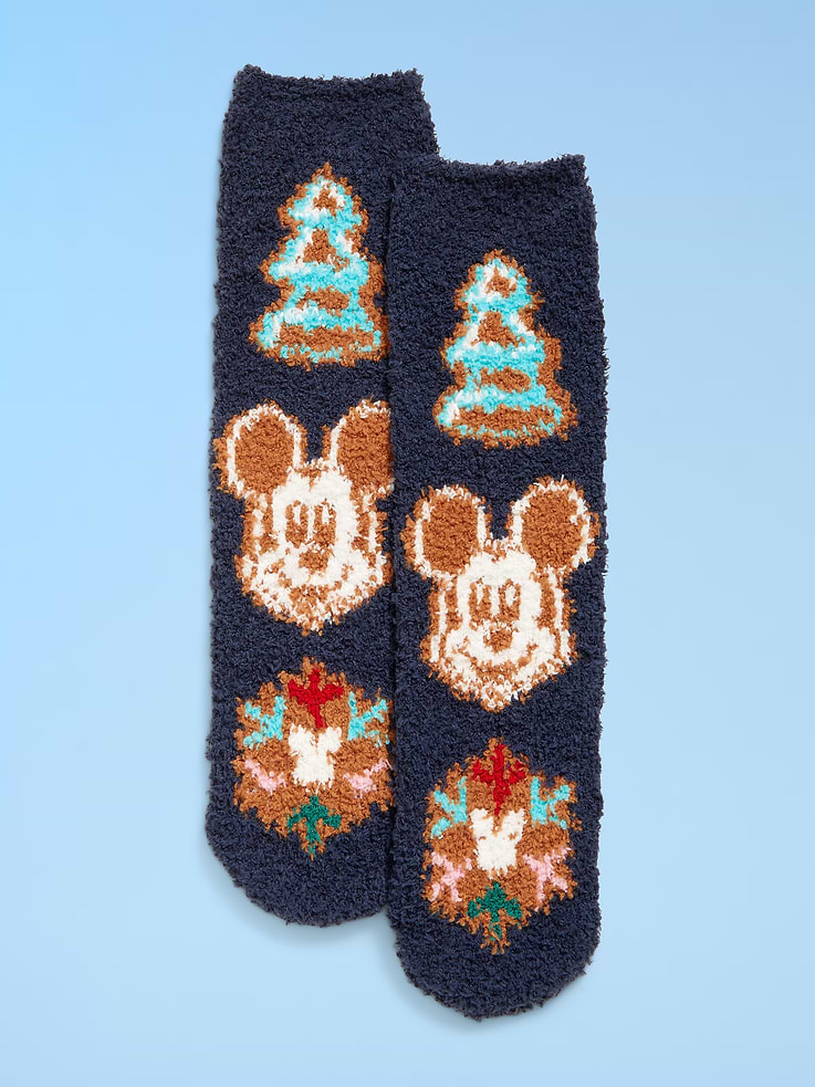 Image number 1 showing, Old Navy x Disney Holiday-Graphic Cozy Socks for Women