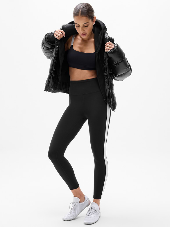 Elation Ultra High Rise Shine Sport Stripe 7/8 Legging