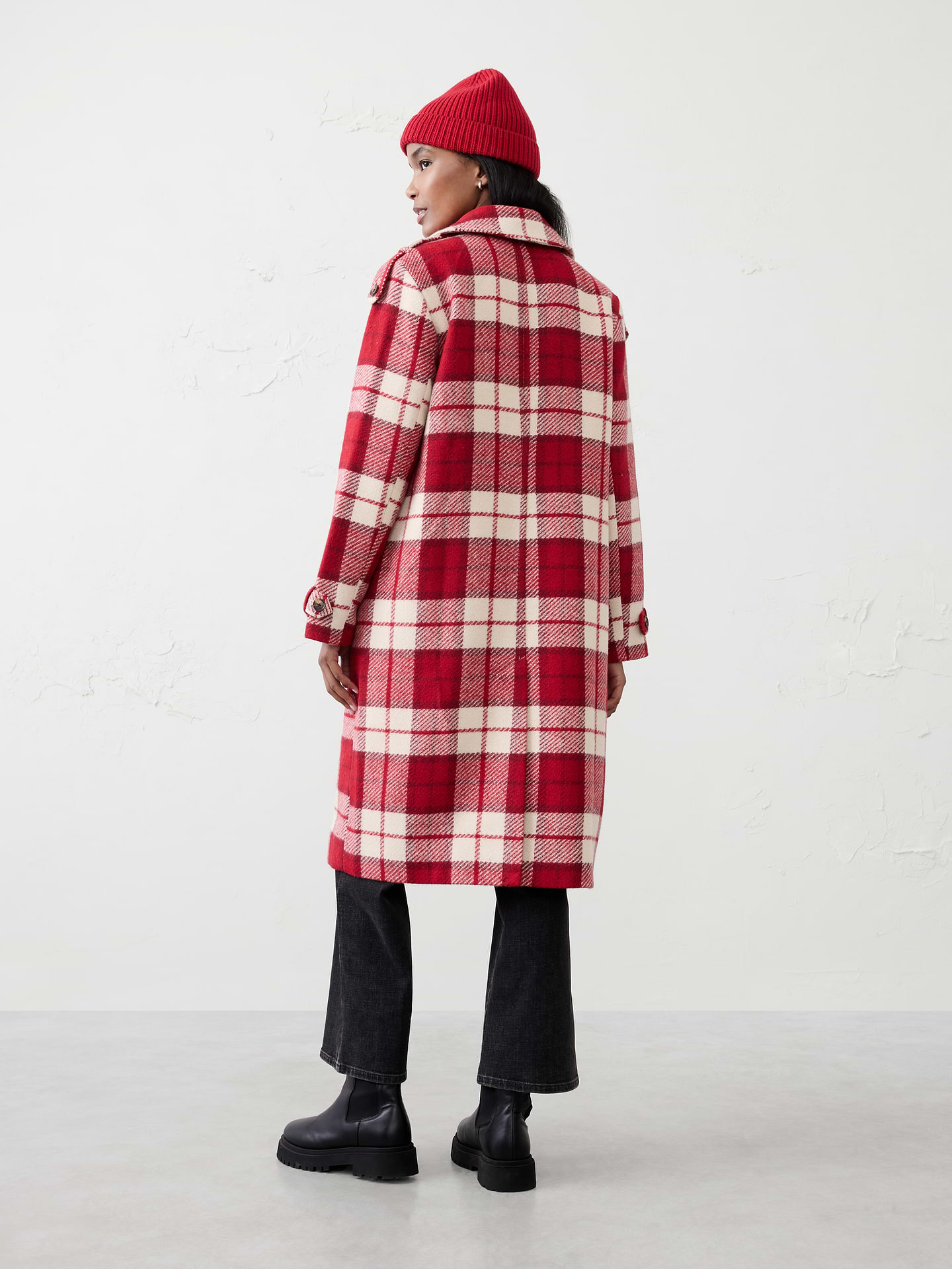 Image number 5 showing, Plaid Coat