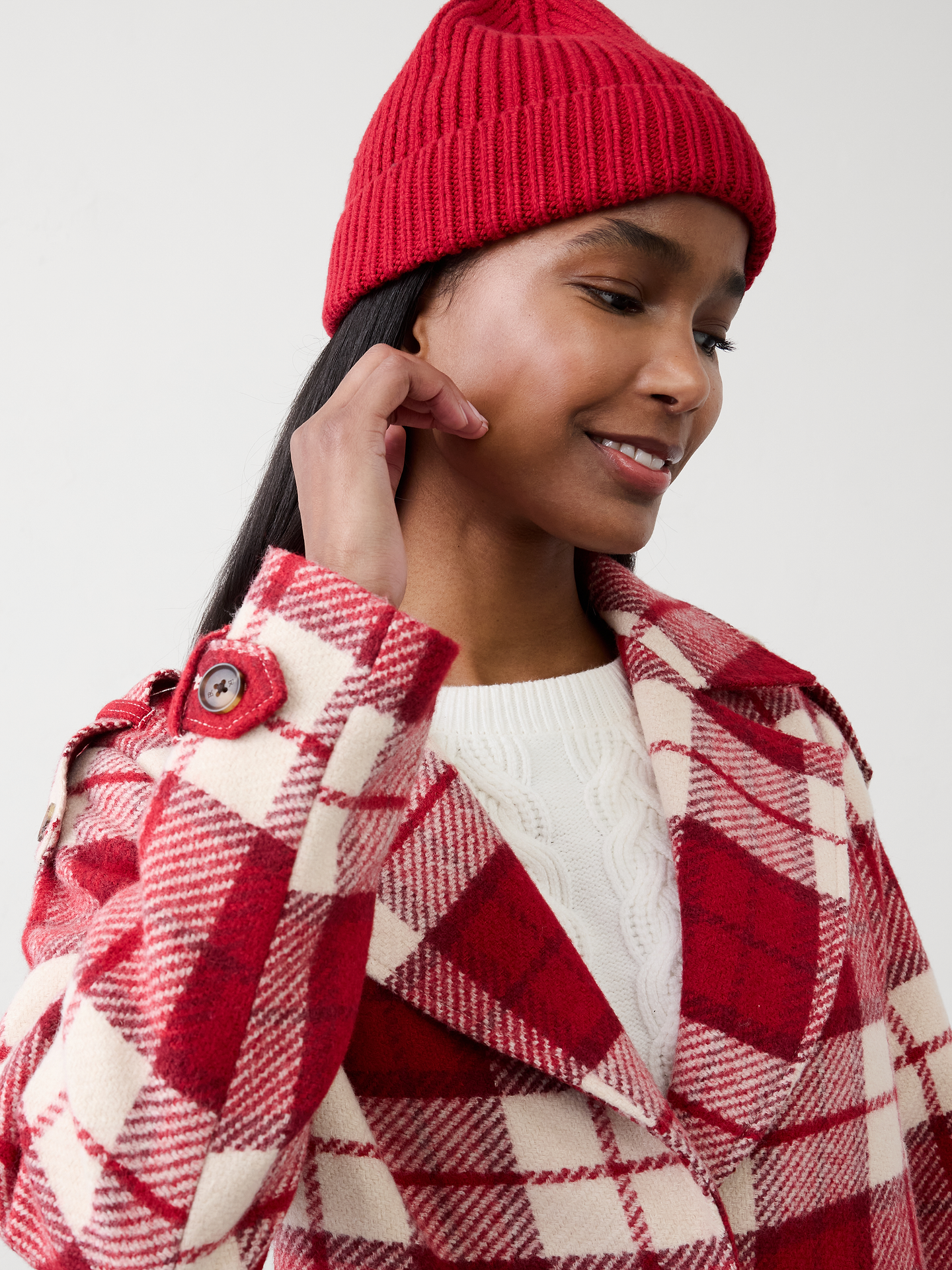 Image number 6 showing, Plaid Coat