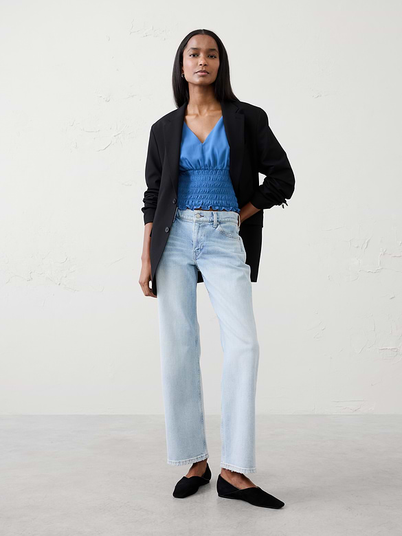 Ruched V-Neck Top