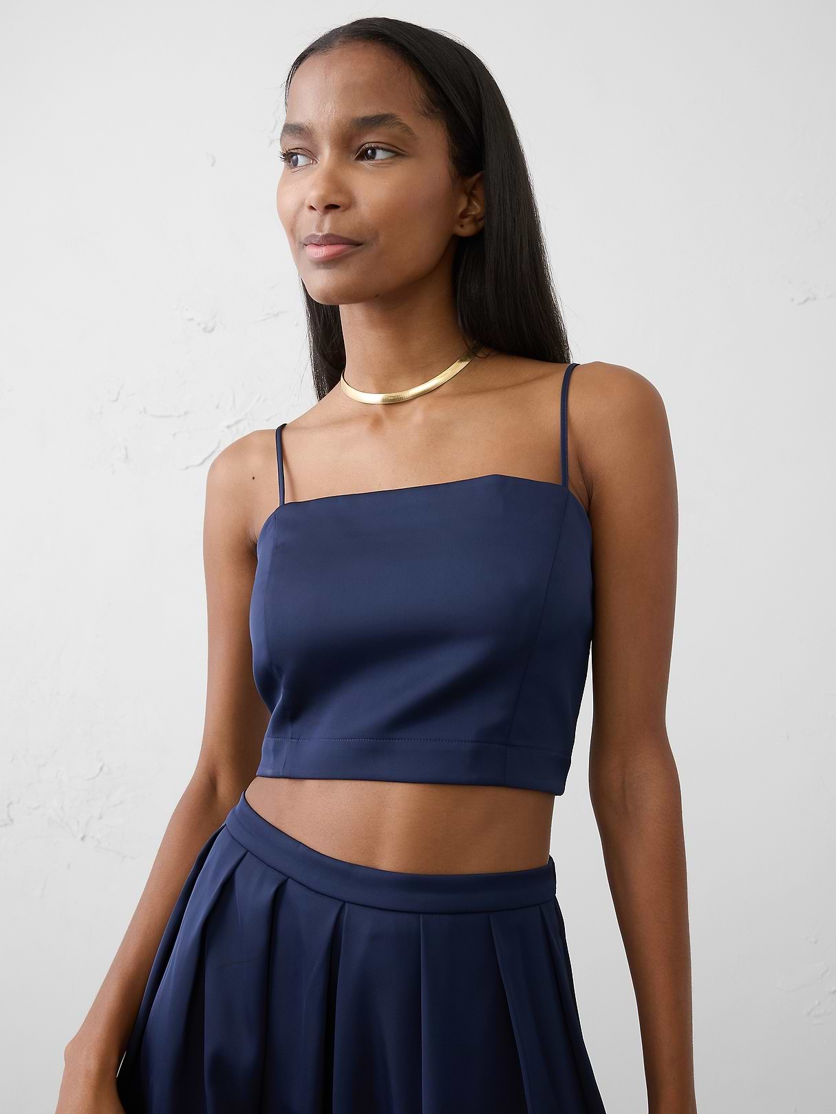 Satin Cropped Camisole | Banana Republic Factory