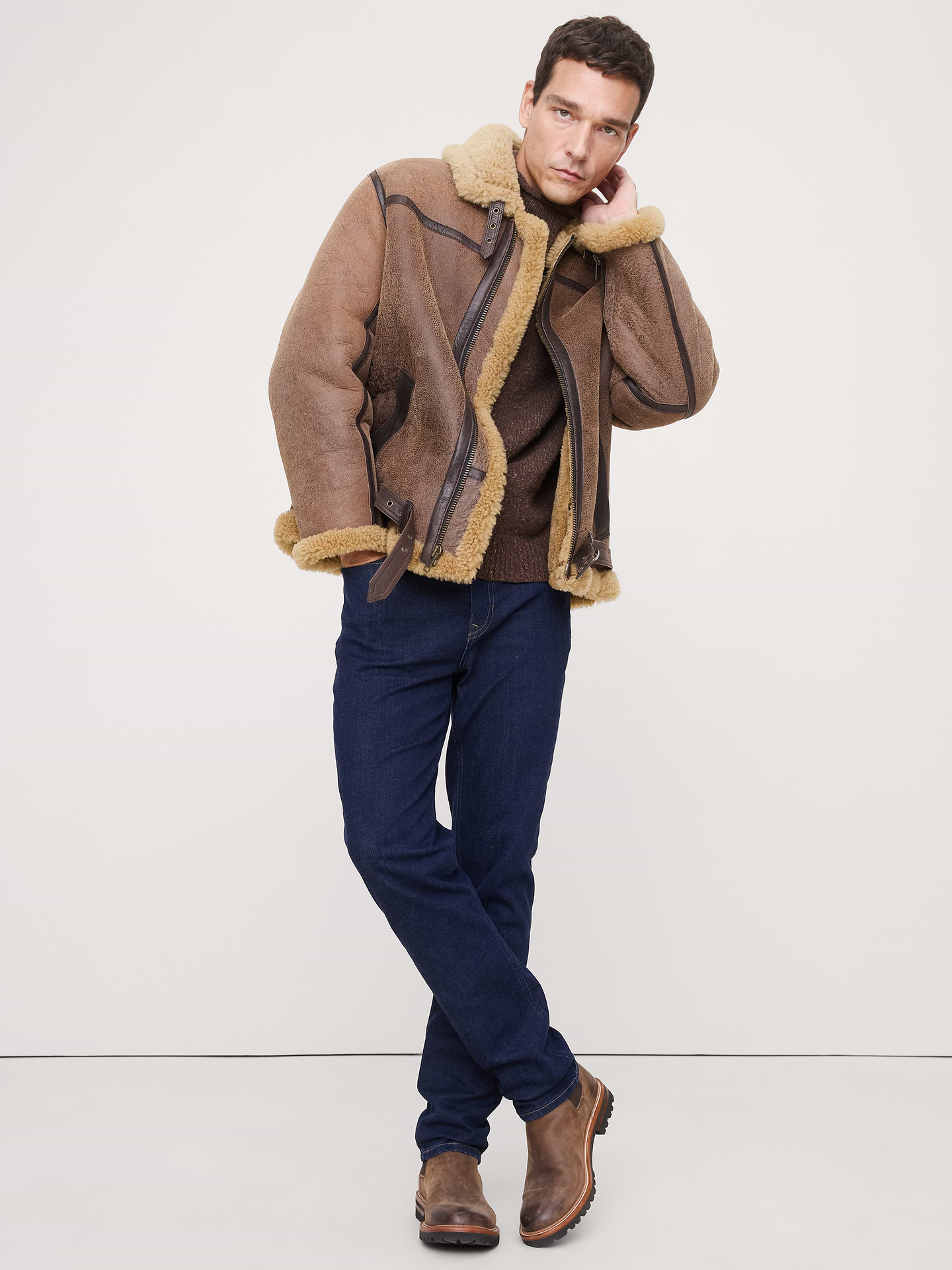 Image number 1 showing, Heritage Shearling Flight Jacket