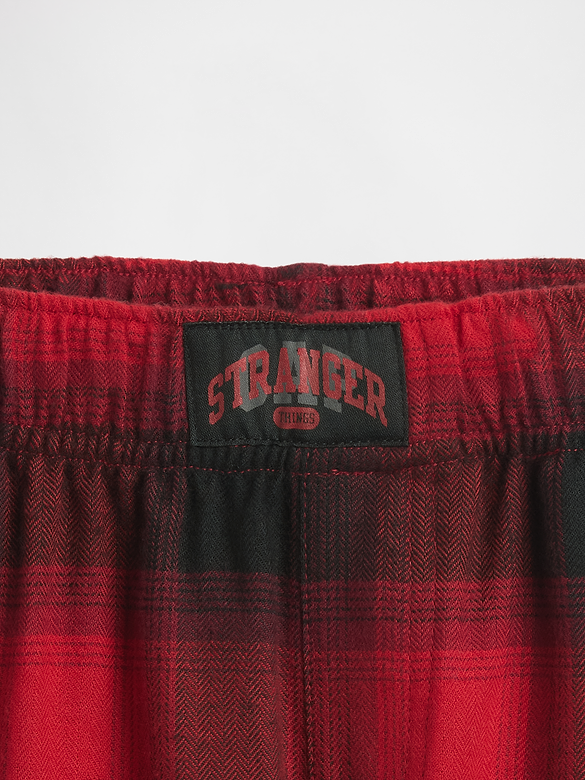 Stranger Things Kids Recycled Flannel PJ Pants