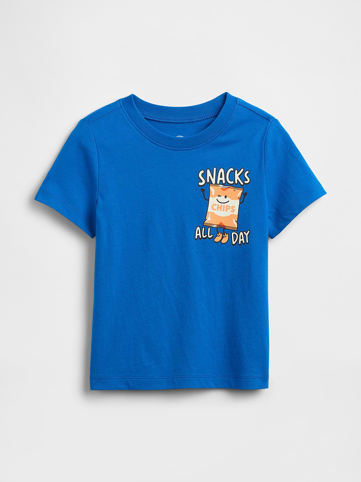 Image 1 of 3, Soft jersey knit., Short sleeves., Crewneck., Assorted graphics at front., Product #1171888