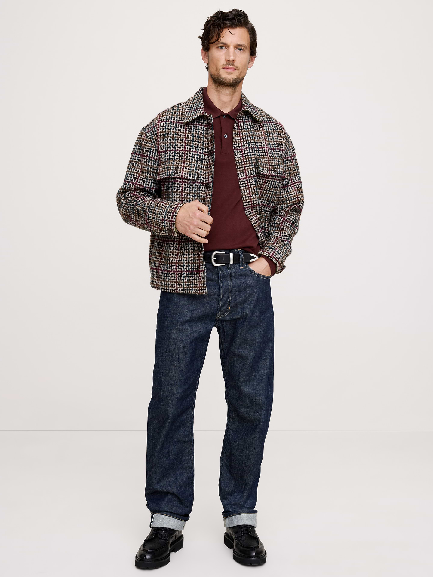 Image number 3 showing, Luxury-Touch Long-Sleeve Polo