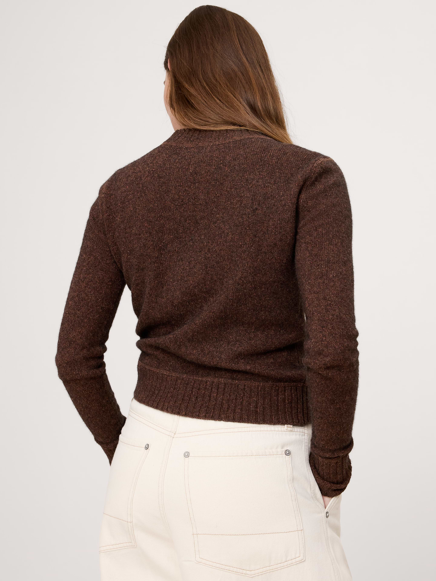 Image number 2 showing, The Fireside Sweater in Merino-Cotton