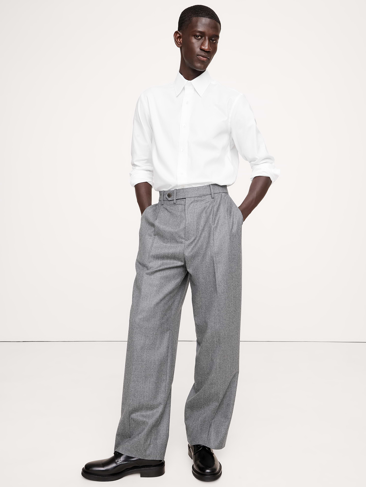Image number 1 showing, Slim-Fit Wrinkle-Resistant Dress Shirt