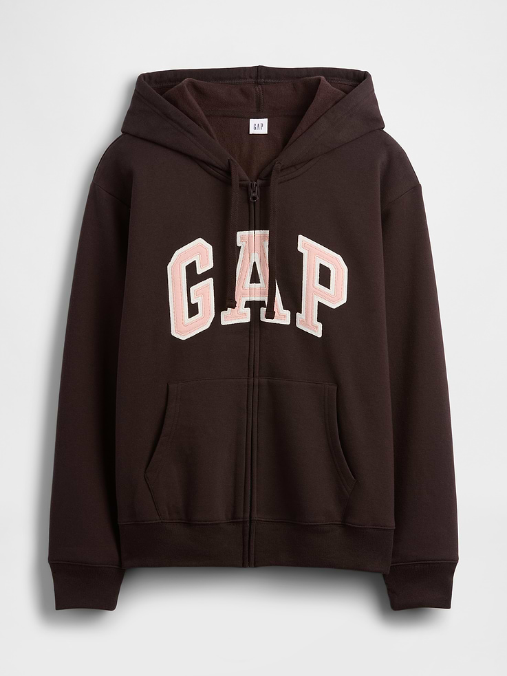 Image 5 of 5, Relaxed Gap Logo Zip Hoodie