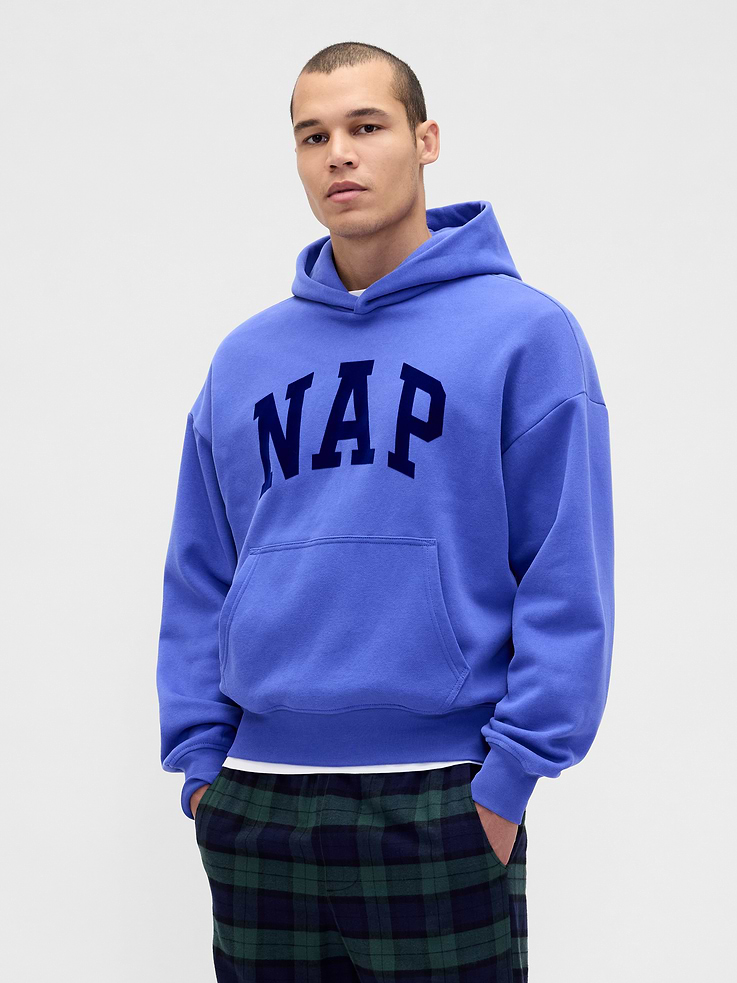 Image number 1 showing, Adult VintageSoft NAP Logo Hoodie