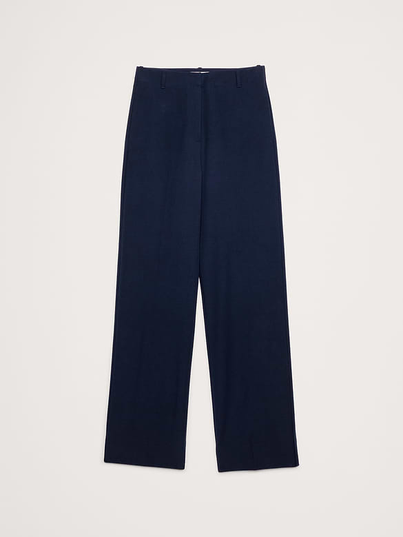 Ultra High-Rise Modern Straight City Stretch Pant