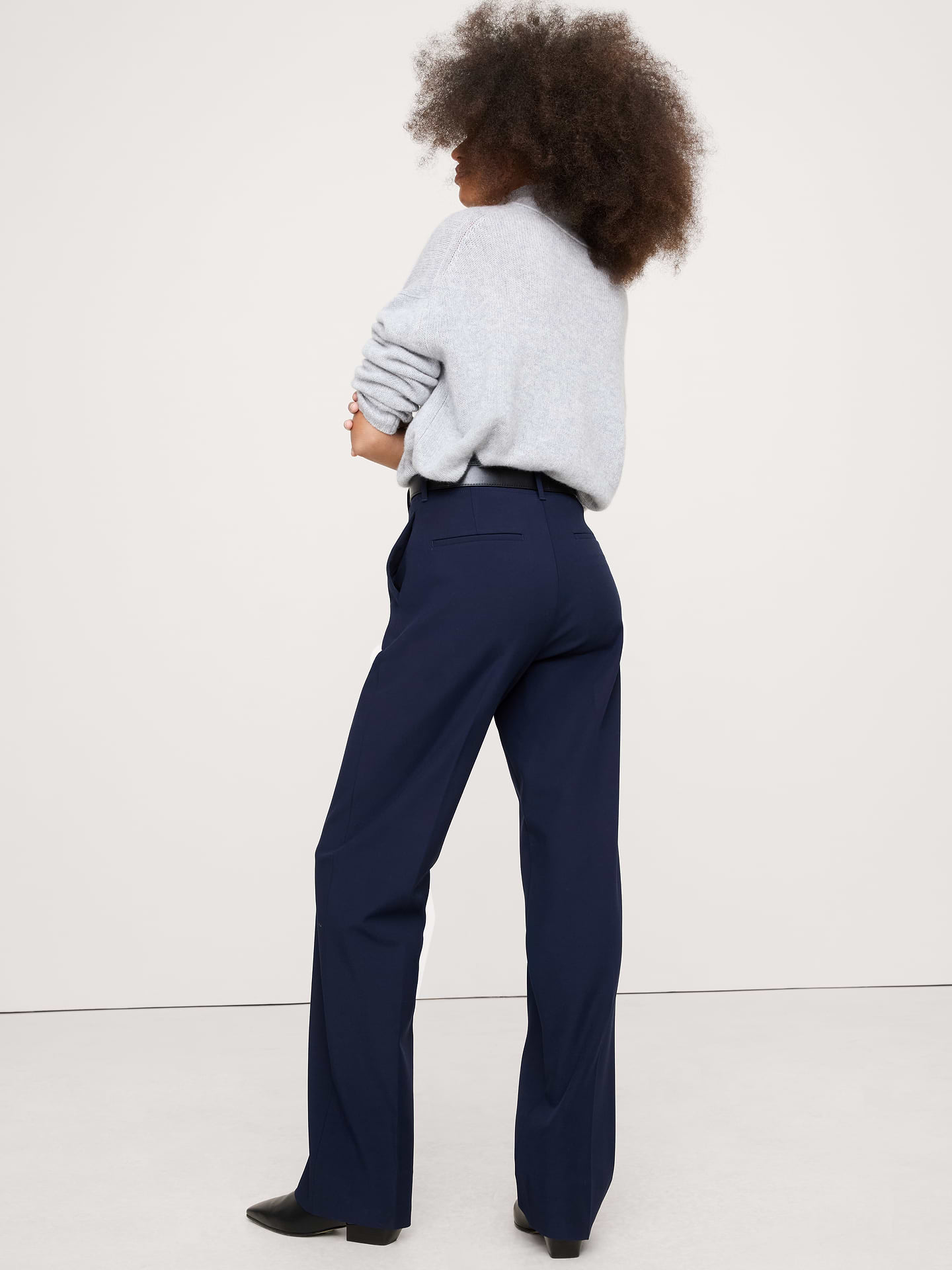 Image number 2 showing, Ultra High-Rise Modern Straight City Stretch Pant