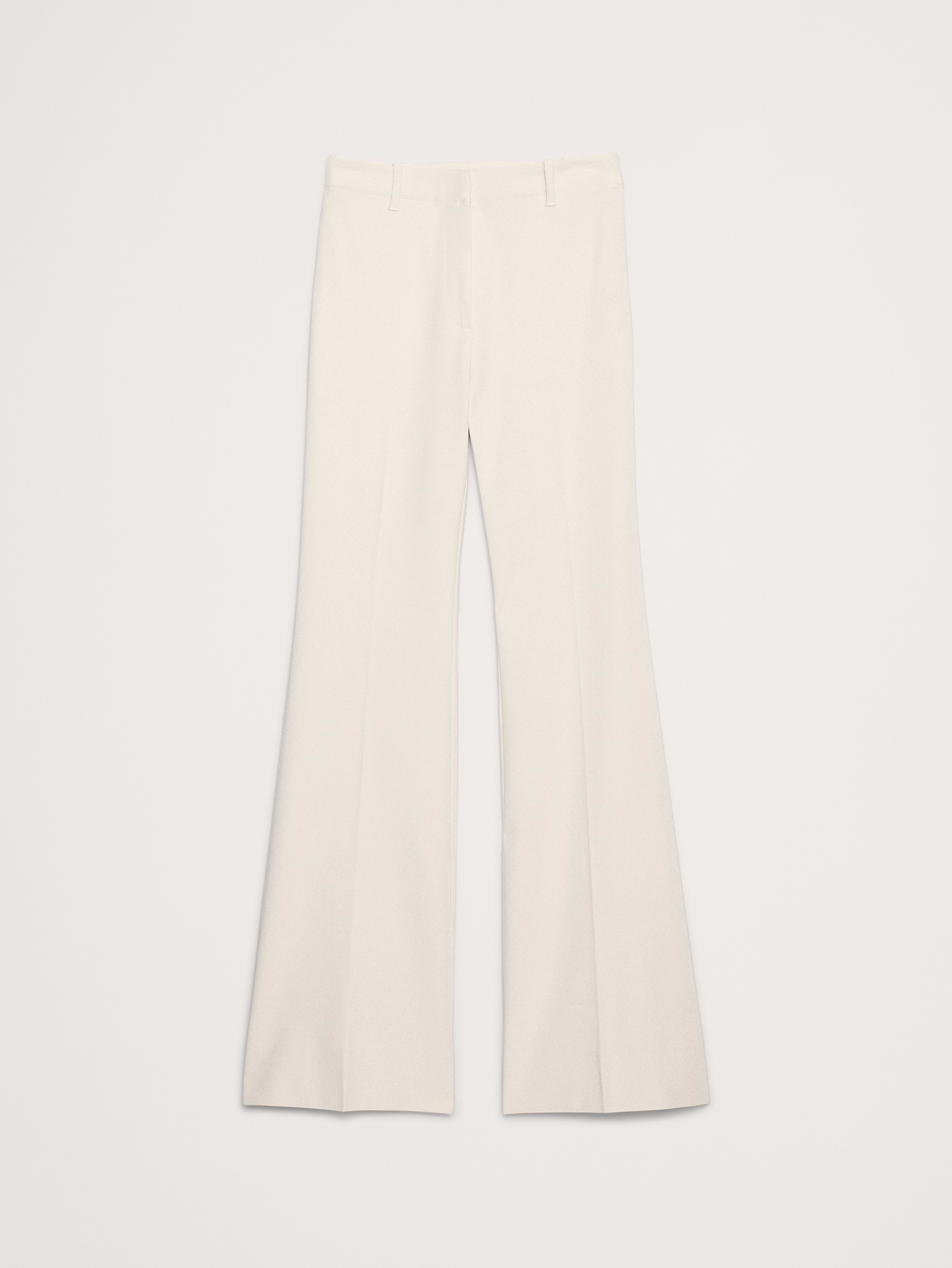 L'image numéro 8 présente Pantalon moderne évasé à taille haute en tissu urbain extensible