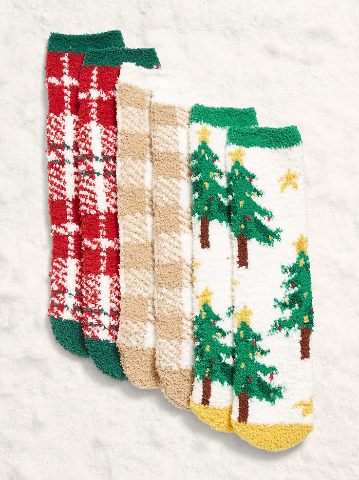 Image number 1 showing, 3-Pack Cozy Crew Socks for Women