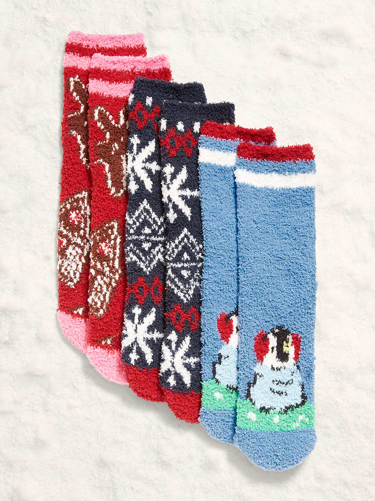 Image number 1 showing, 3-Pack Cozy Crew Socks for Women