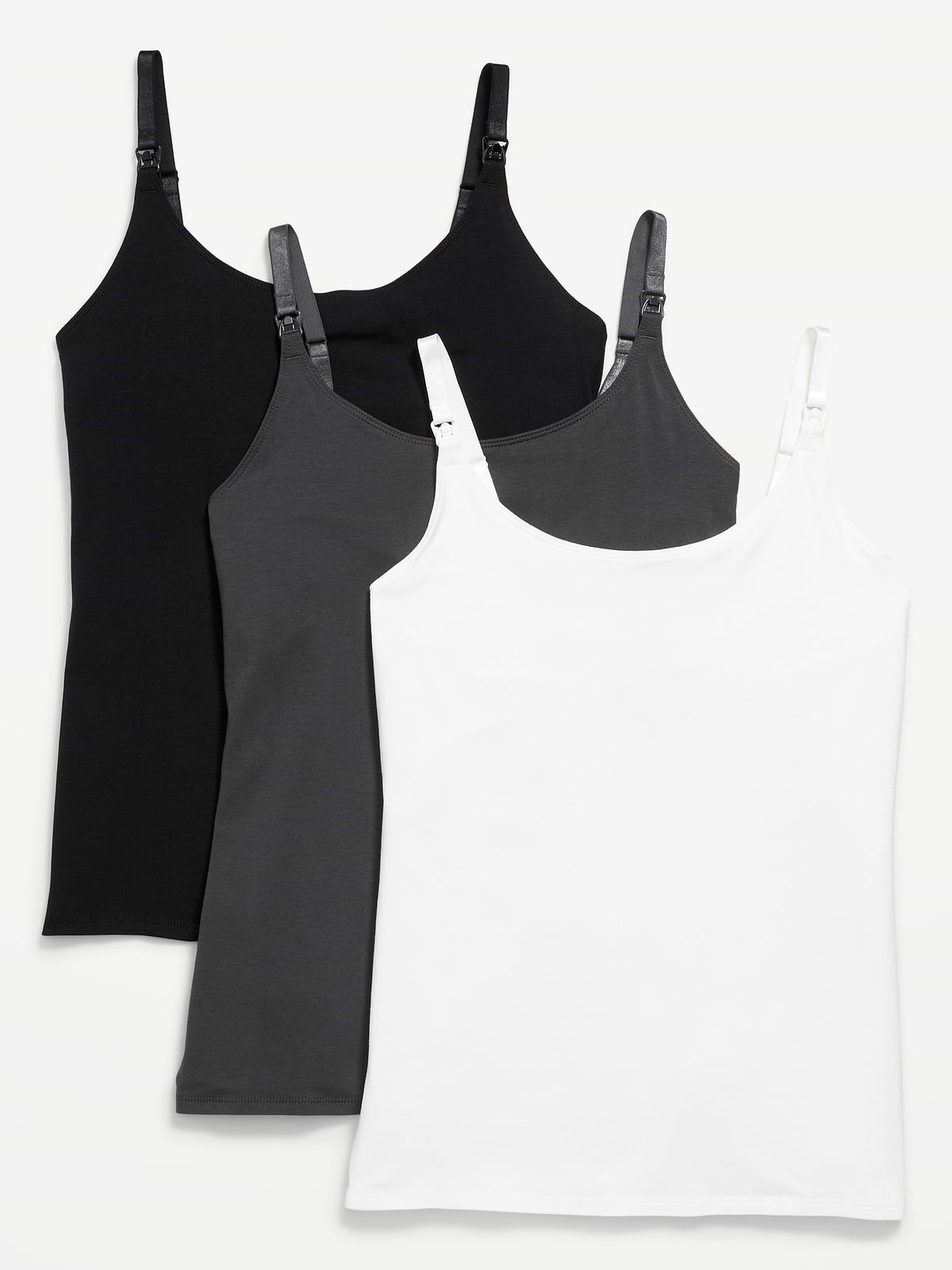 Maternity First Layer Nursing Cami Top 3-Pack