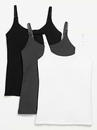 Image number 1 showing, Maternity First Layer Nursing Cami Top 3-Pack