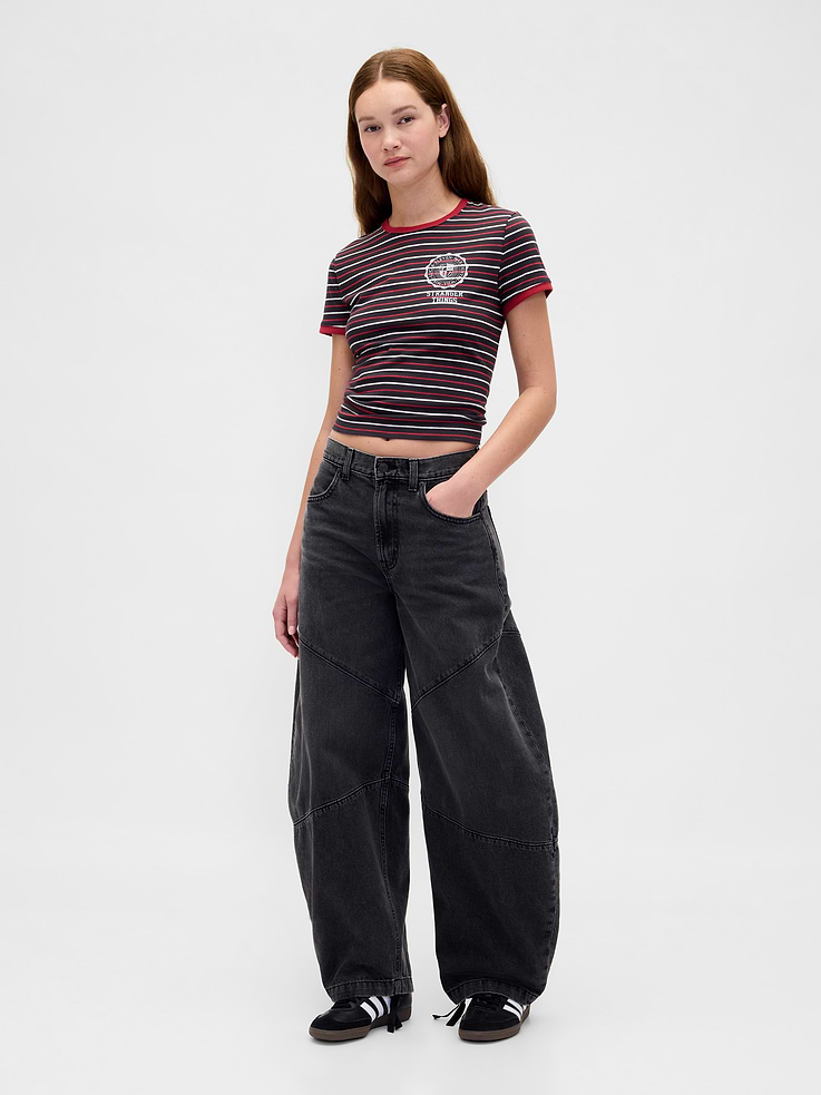 Image number 2 showing, Stranger Things Organic Cotton VintageSoft Crop T-Shirt