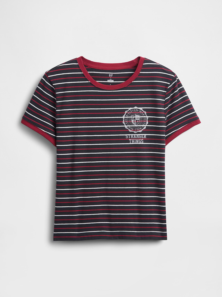 Image number 5 showing, Stranger Things Organic Cotton VintageSoft Crop T-Shirt