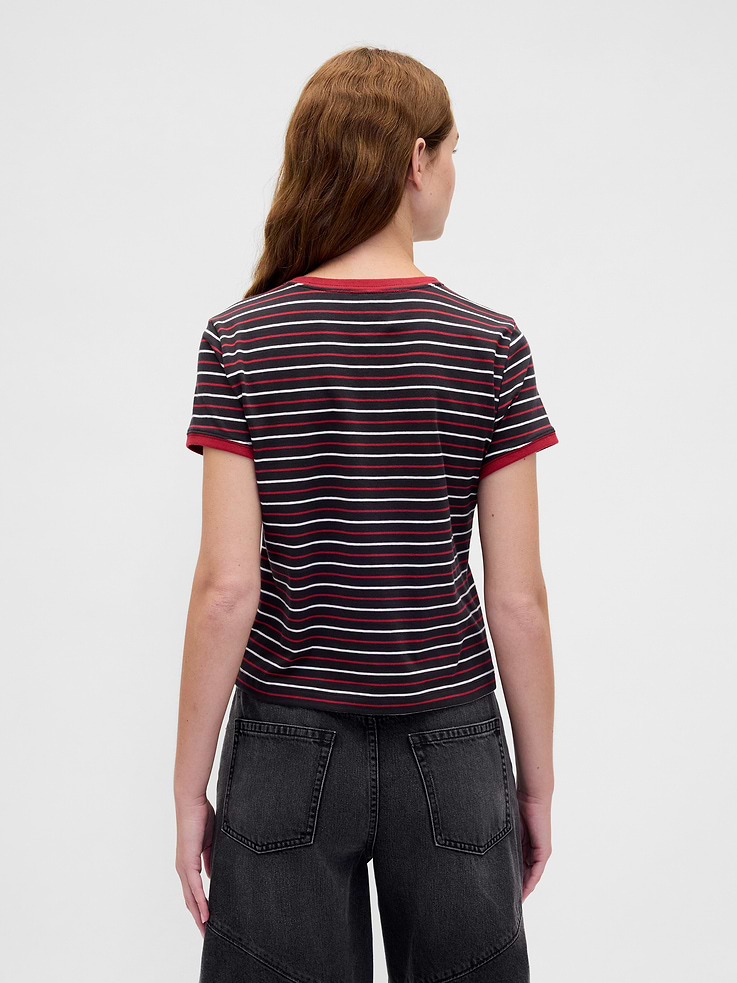 Image number 3 showing, Stranger Things Organic Cotton VintageSoft Crop T-Shirt