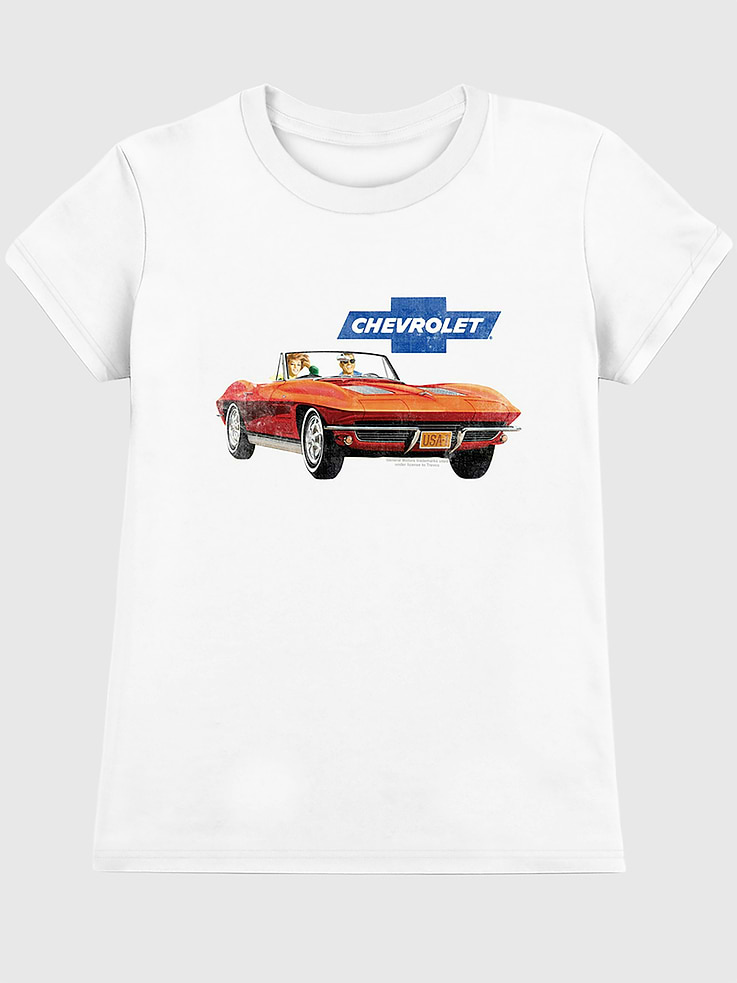 Image number 1 showing, Chevy Corvette Vintage Graphic T-Shirt for Women
