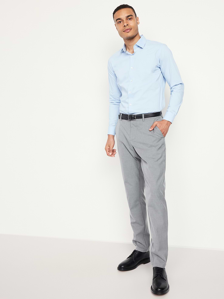 Image number 3 showing, 90's Straight-Fit Twill Dress Pants