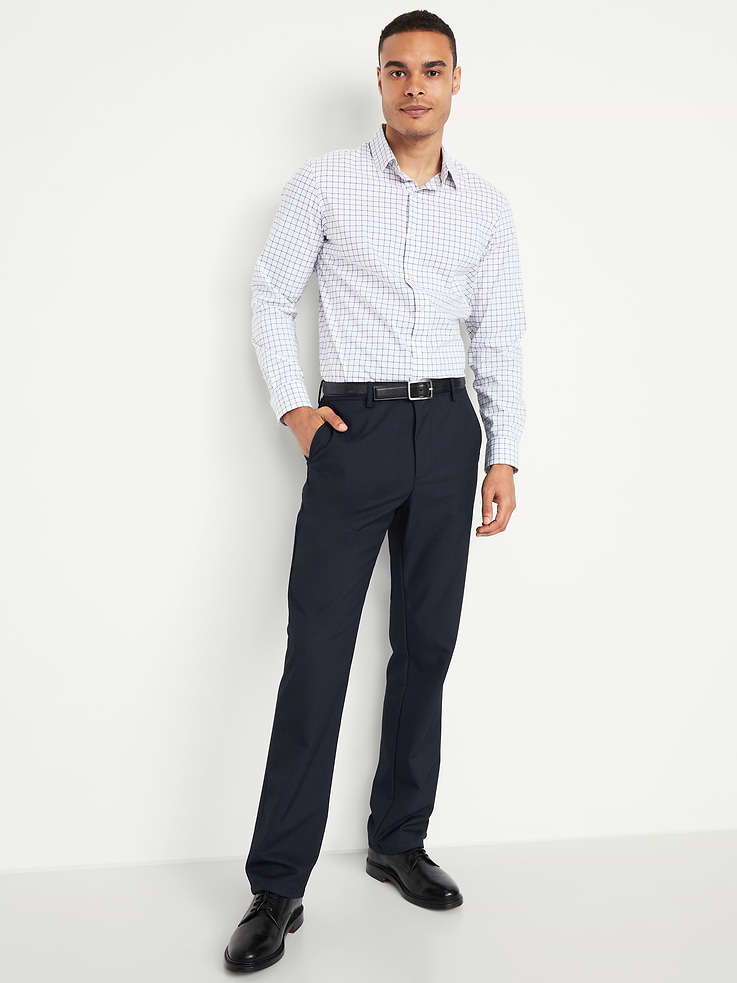 Image number 3 showing, 90's Straight-Fit Twill Dress Pants