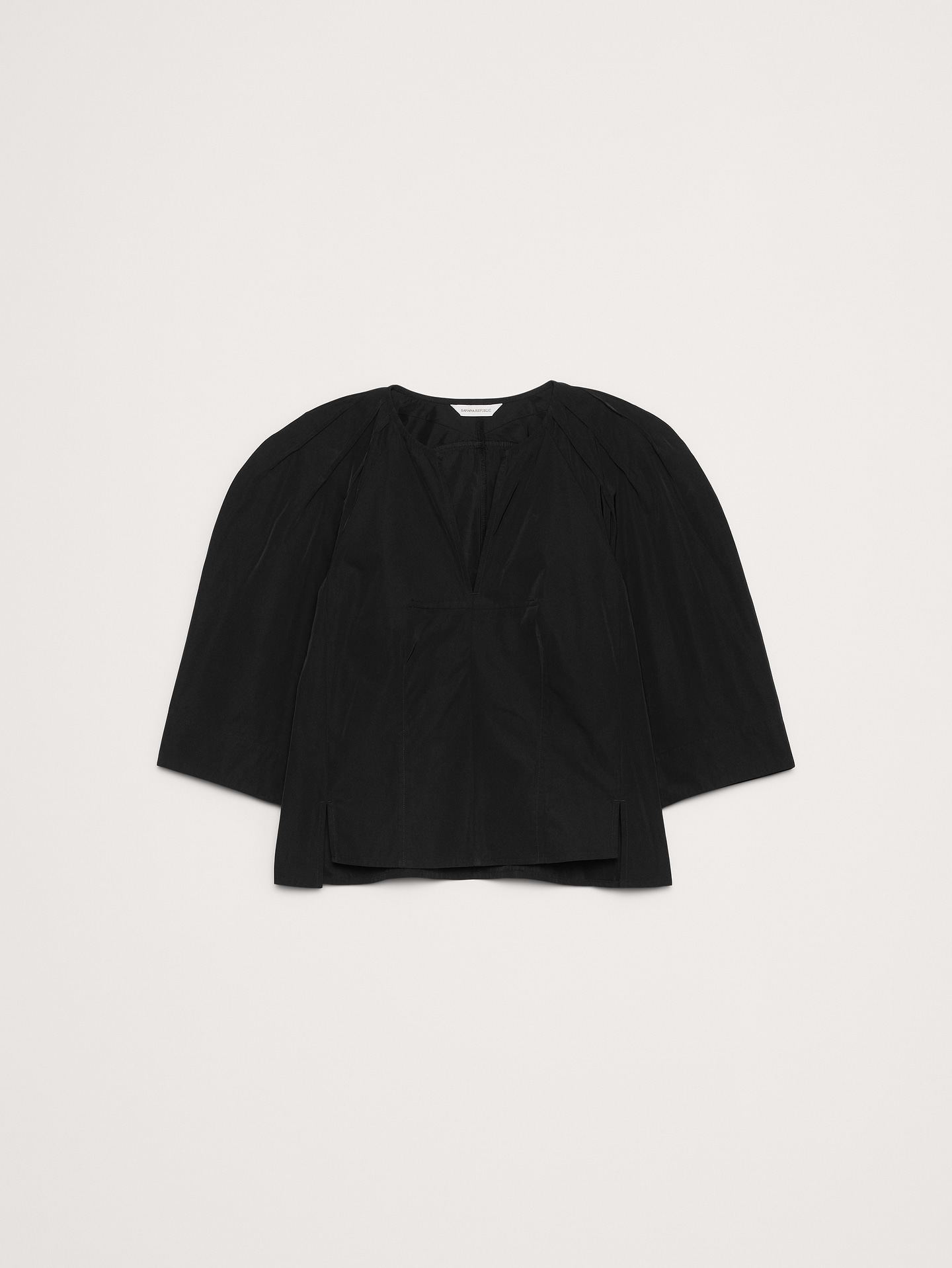 Image number 4 showing, Taffeta Volume-Sleeve Top
