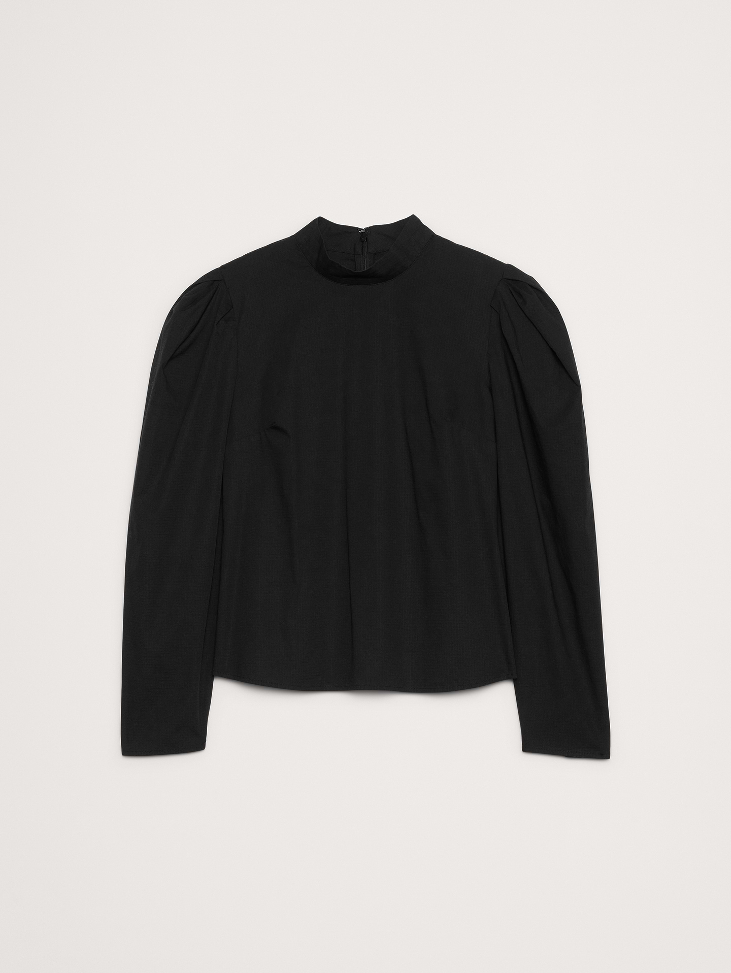 L'image numéro 7 présente Haut en coton extensible à manches bouffantes