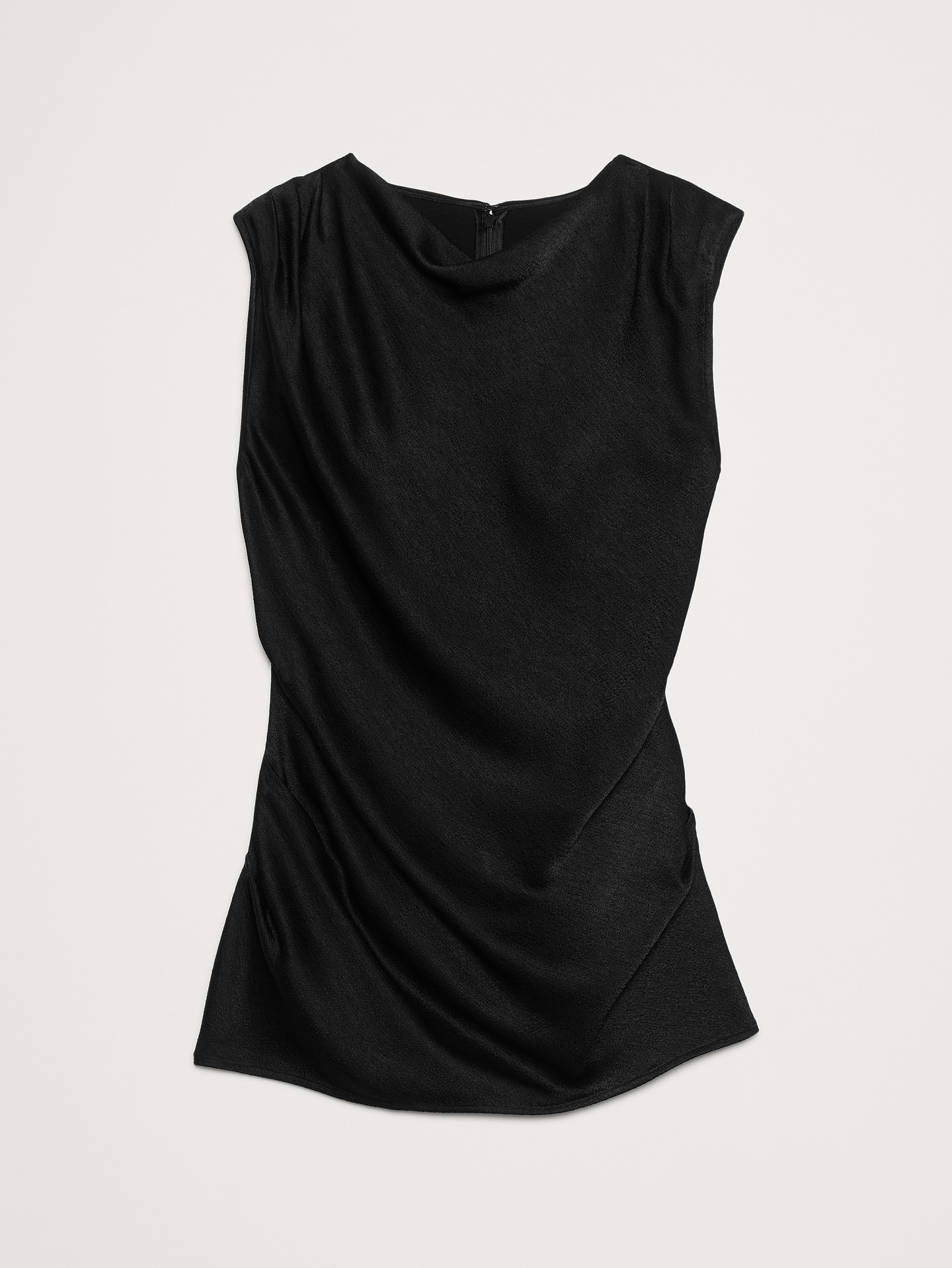 Image number 4 showing, Hammered Satin Draped Top