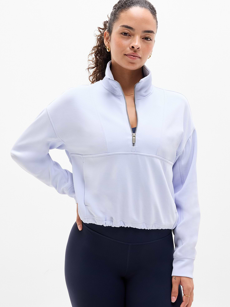 Image number 1 showing, Seasoft Rib 1/4 Zip Popover