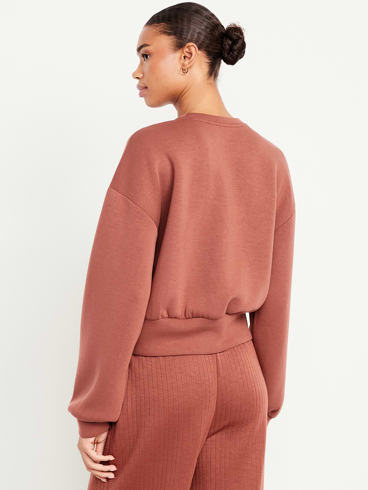 Image number 2 showing, Bounce Fleece Twist-Front Sweatshirt