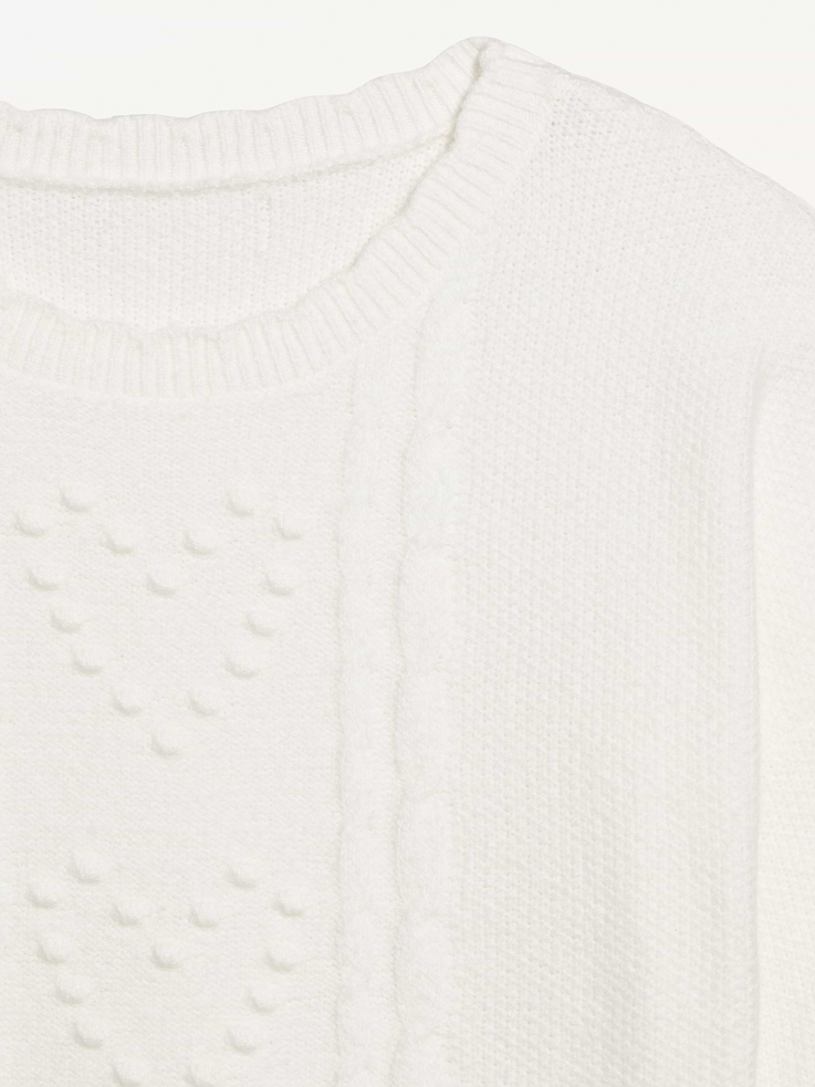 Image number 6 showing, SoSoft Crew-Neck Bobble Heart Sweater