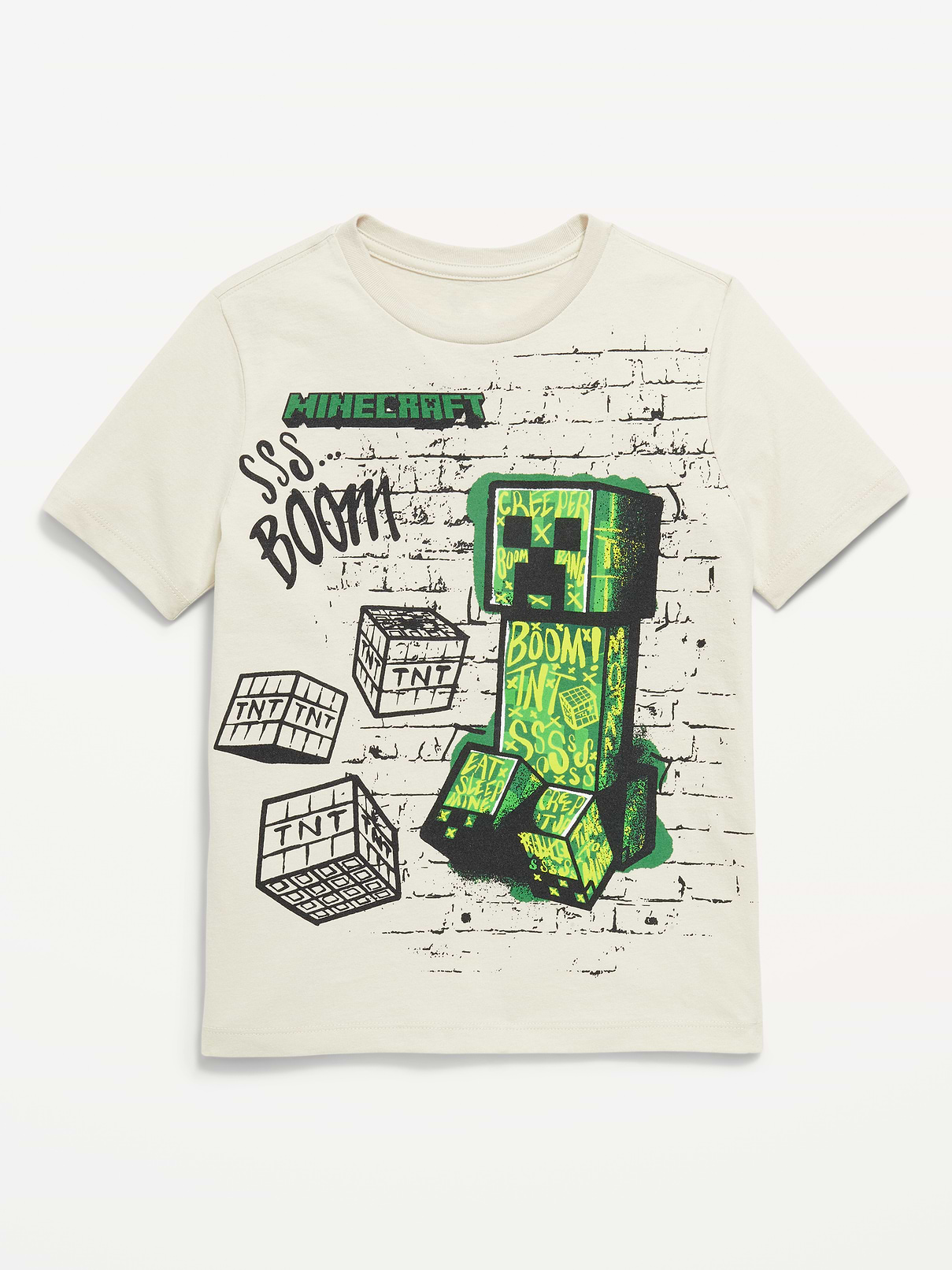 Image 1 of 2, crew neck, short sleeves, licensed graphic, ©2025 Mojang AB. All Rights Reserved. Minecraft, the Minecraft logo and the Mojang Studios logo are trademarks of the Microsoft group of companies., Product #834273