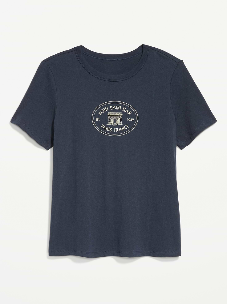 Image 5 of 9, EveryWear Crew-Neck Graphic T-Shirt