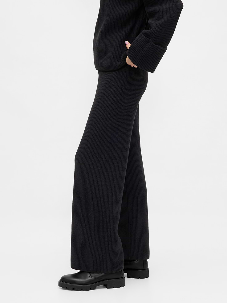 Image number 3 showing, CashSoft Shaker-Stitch Sweater Pants
