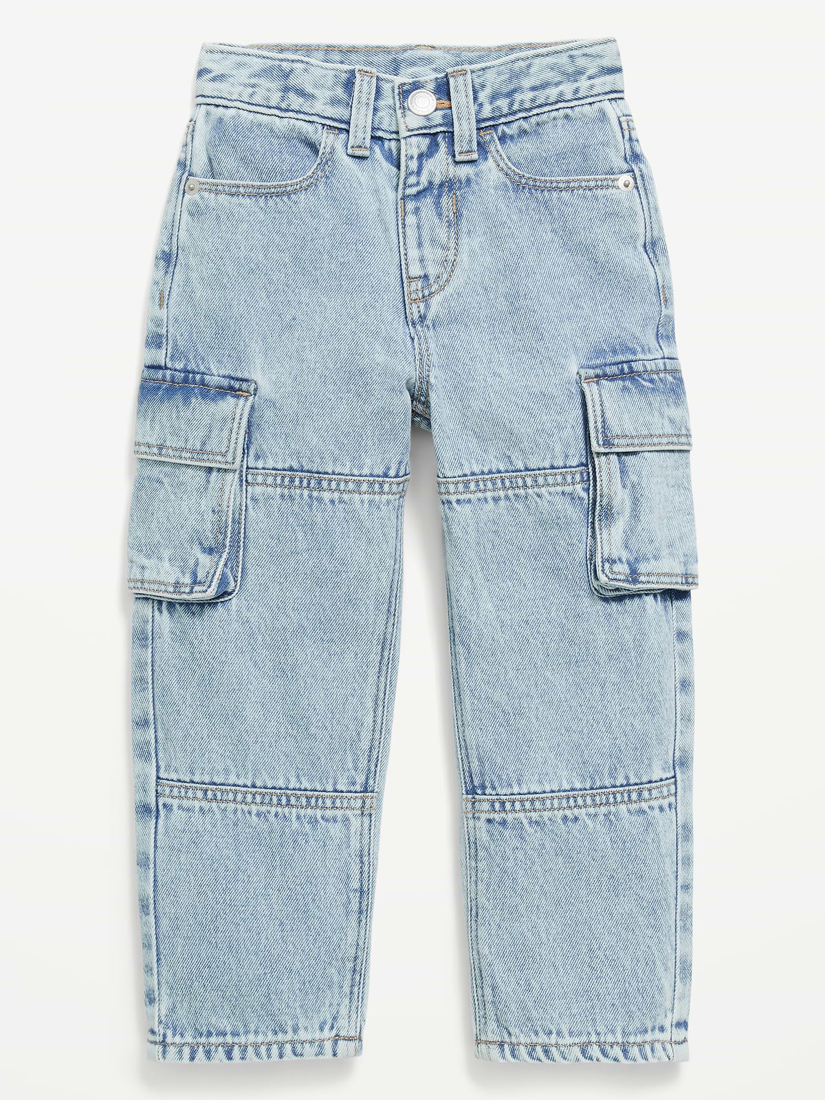 Baggy Barrel-Leg Cargo Jeans for Toddler Boys