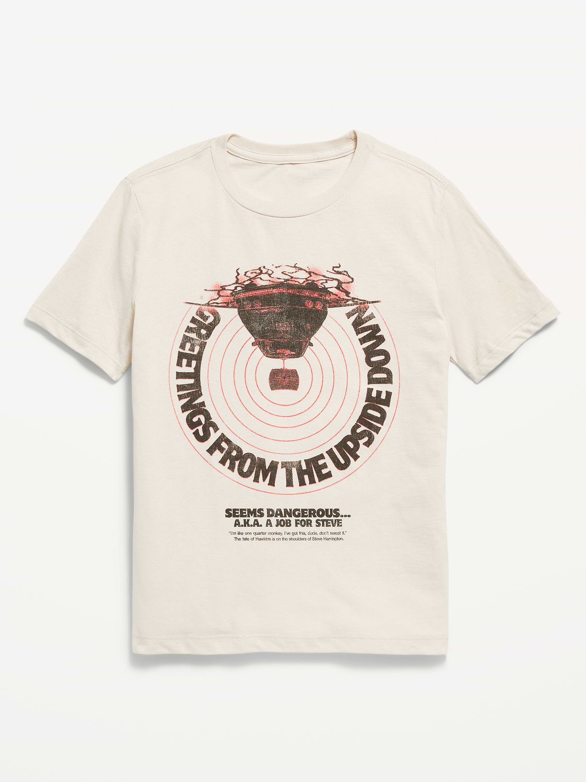 Image 1 of 2, crew neck, short sleeves, licensed graphic, ™ & © 2025 Netflix Inc., Product #834279
