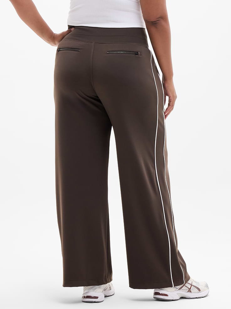 Image number 3 showing, Venice High Rise Track Stripe Wide Leg Pant
