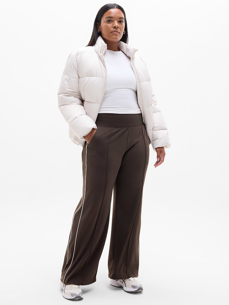 Image number 2 showing, Venice High Rise Track Stripe Wide Leg Pant