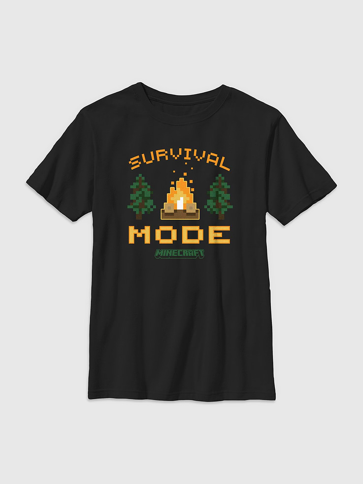 Image number 1 showing, Kids Minecraft Survival Mode Graphic T-Shirt